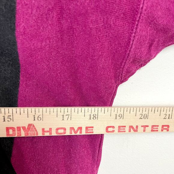 Vintage 90s Eddie Bauer Striped Rugby Shirt Small Preppy Retro Sport Academia - Picture 6 of 7